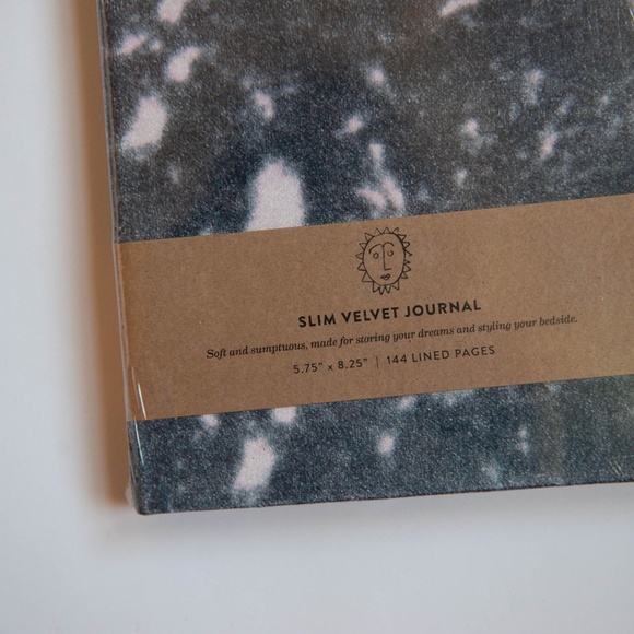 Print Fresh Slim Velvet Journal in Tie-Dye | Hardcover Lined - Picture 2 of 4